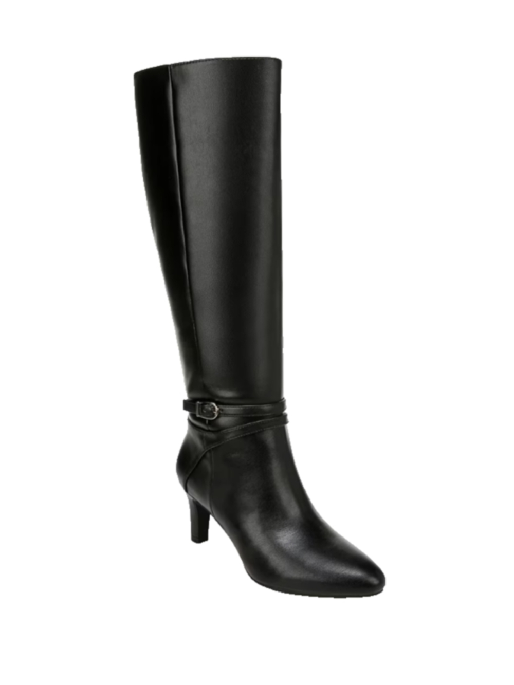 Lifestride Guild Tall Knee High Boot Black size 7W NEW